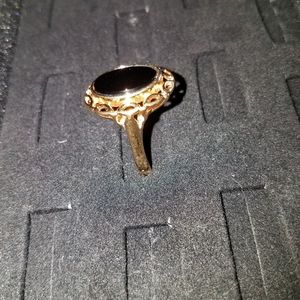 Vintage 18k gold plated ring, size 7.5